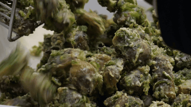 Crispy fried Jerusalem artichokes