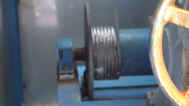 산업용 기계 부품의 세부적인 클로즈업