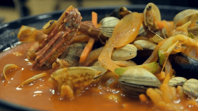 다양한 해산물이 들어간 짬뽕