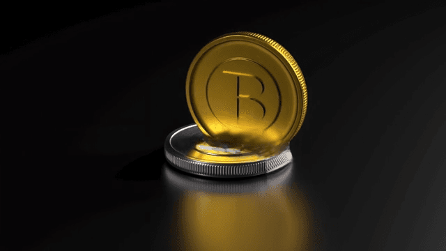 서로 부딪히며 깨지는 암호화폐 코인 