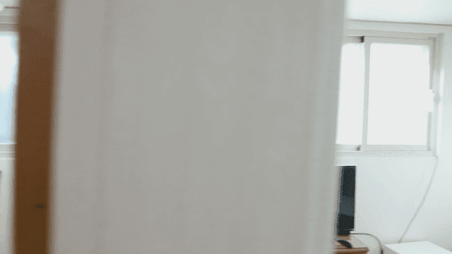 Bright kitchen and living room interior