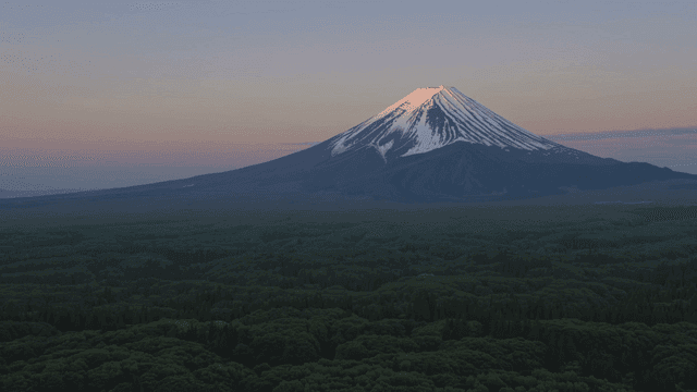 Majestic and high snow-capped mountains