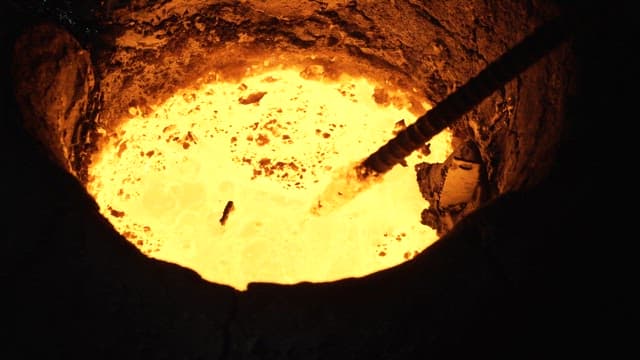 Metal melting in a furnace