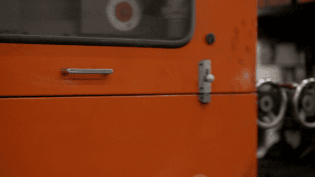 Close-up of machinery in a factory