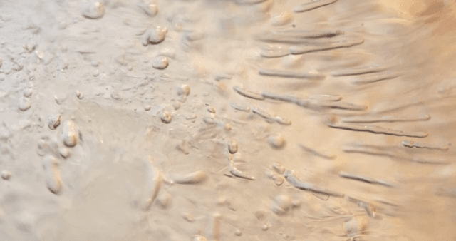 Abstract pattern of water drops and waves