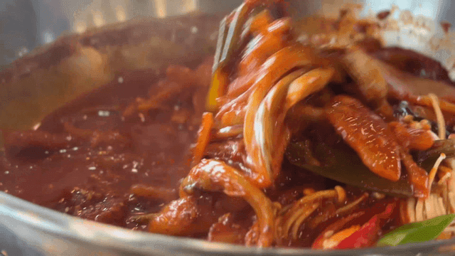 야채들과 함께한 매운 갈치조림