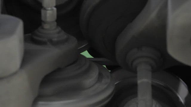 작동 중인 산업 기계의 근접 촬영