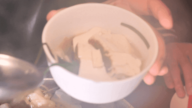 Stew soup with tofu and vegetables