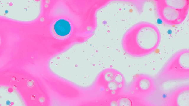 Colorful bubbles in mixed liquid