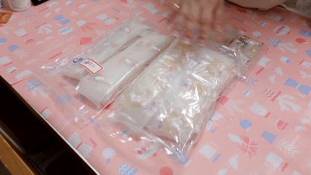 처방약이 가득 들어있는 비닐봉지