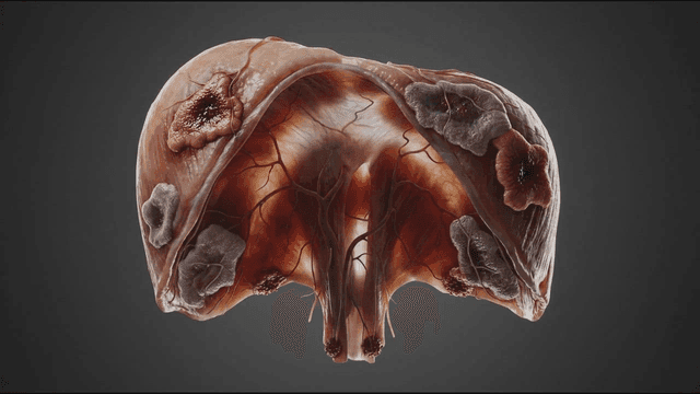 Detailed view of decaying diaphragm