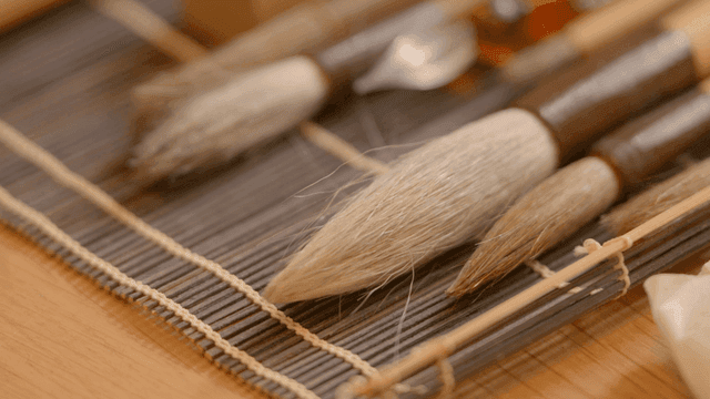 Traditional Korean calligraphy brushes