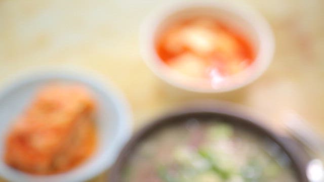 Hangover soup with meat and vegetables