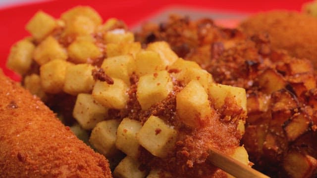 Crispy Fried Korean Hot Dog