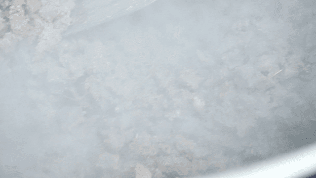 Meat cooking in pot