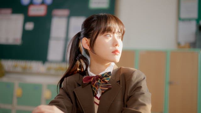 햇살이 비치는 교실의 학생