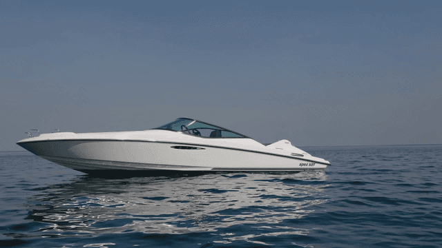 Sophisticated white yacht on calm blue sea