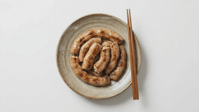Grilled tripe on plate