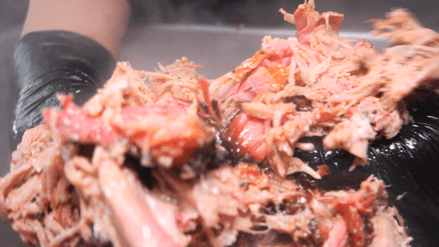 Hot brisket with your hands