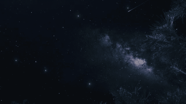 은하수가 보이는 별이 빛나는 밤하늘