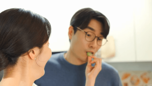 Couple enjoying time in the kitchen