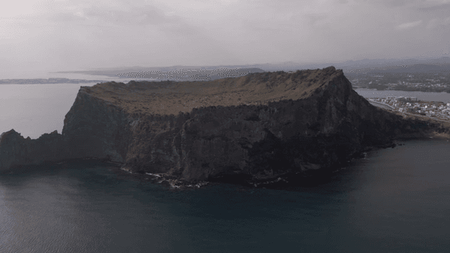 A majestic coastal mountain landscape
