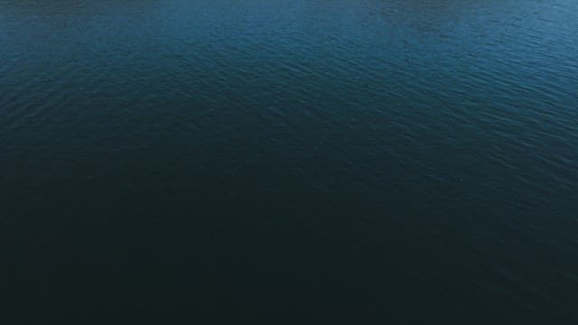 평화로운 호수를 둘러싼 푸른 언덕