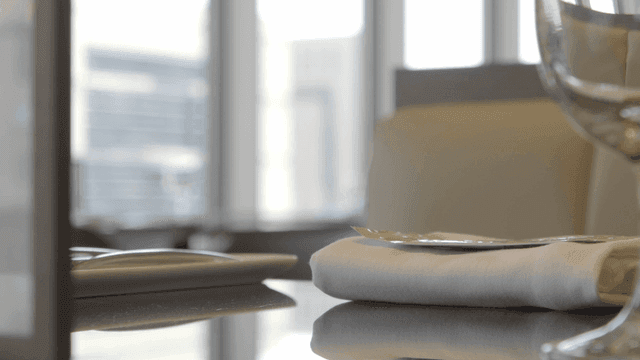 Elegant table setting in a modern restaurant