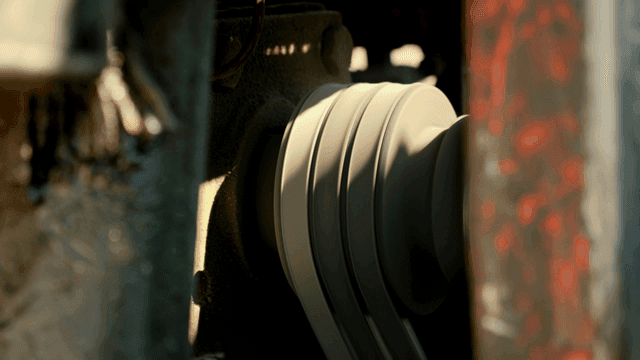 작동 중인 기계의 근접 촬영