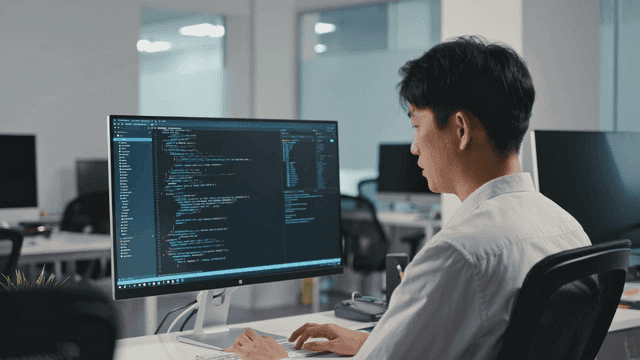 Programmers who work on code in office