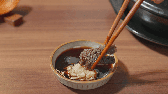 Beef tripe with garlic soy sauce