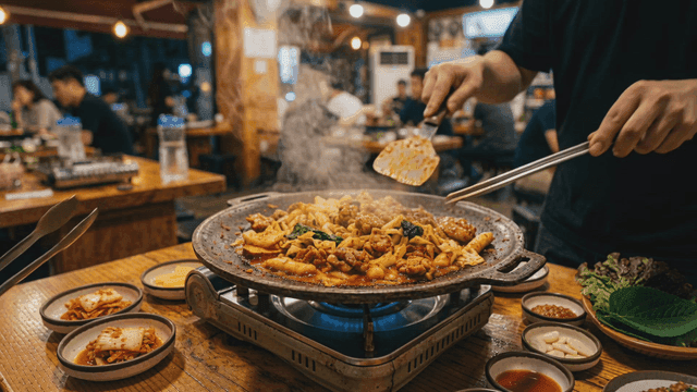 Spicy stir-fried chicken galbi