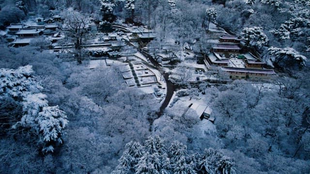 Snowy Mountains and Folk Villages