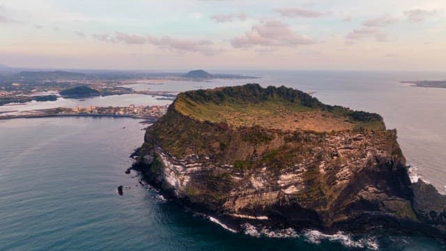 해안 섬의 경치