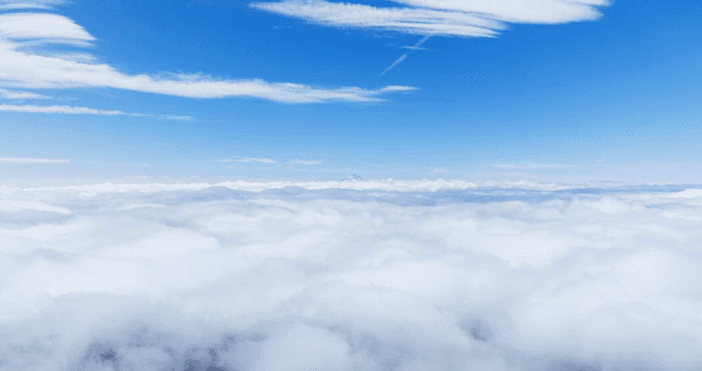 Expansive view of clouds and blue sky