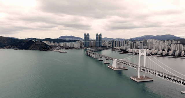 Vast cityscape with a large bridge