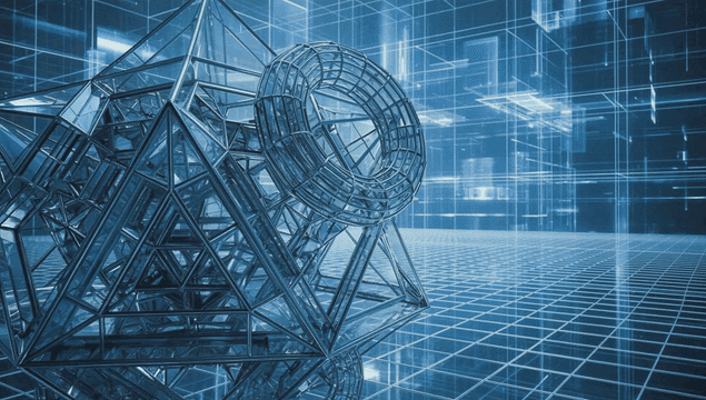 Complex geometric structure in a digital grid