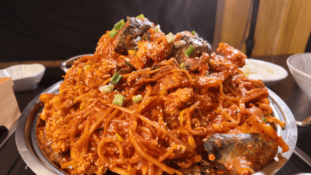 Spicy braised anglerfish with vegetables