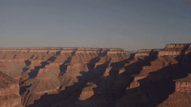 Grand Canyon with dramatic shadows