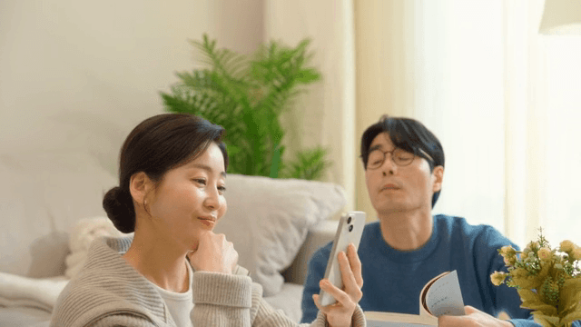 Couple enjoying a cozy afternoon indoors