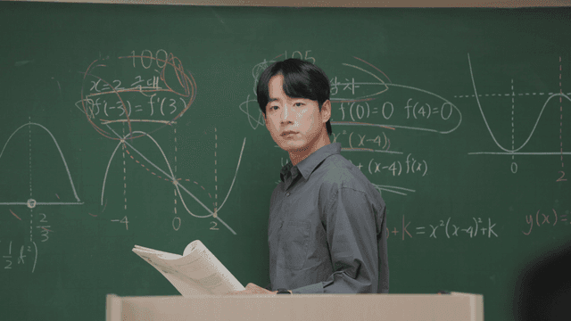 Teacher explaining math concepts