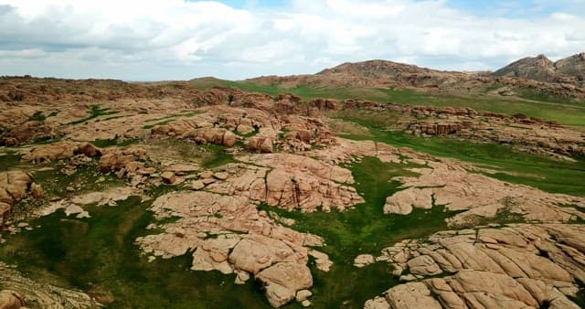 Rocky terrain with greenery