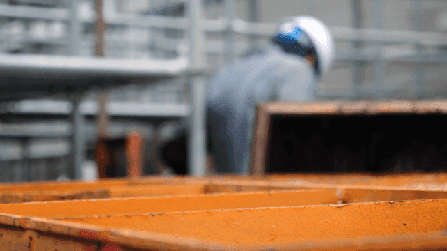 Construction worker at a building site