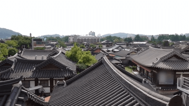 마을의 전통 한옥