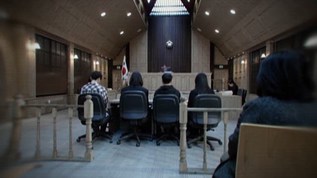 Trial Taking Place Inside the Courtroom