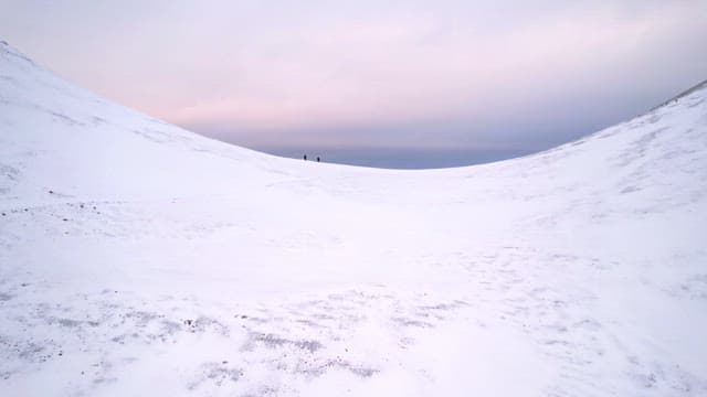 Snow-covered mountain landscape