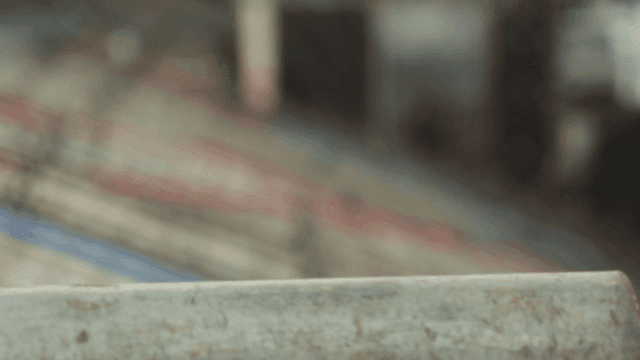 건설 현장의 금속 파이프 클로즈업