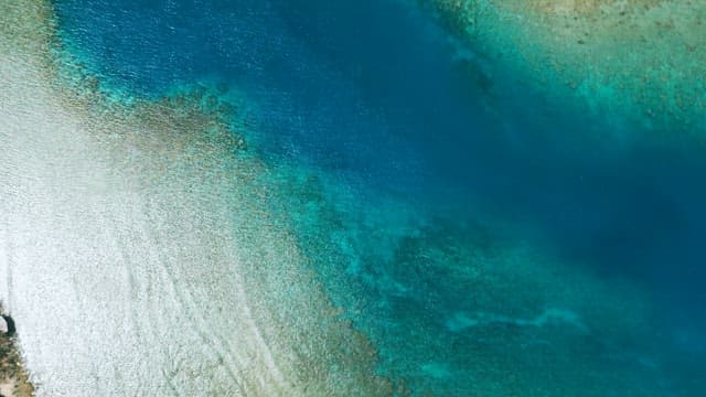 Crystal Clear and Blue Coastal Waters like Emerald