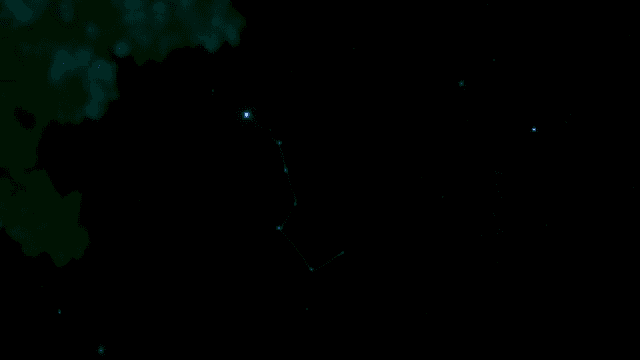 별이 보이는 맑은 밤하늘