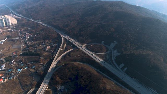 Busy Highway Interchange